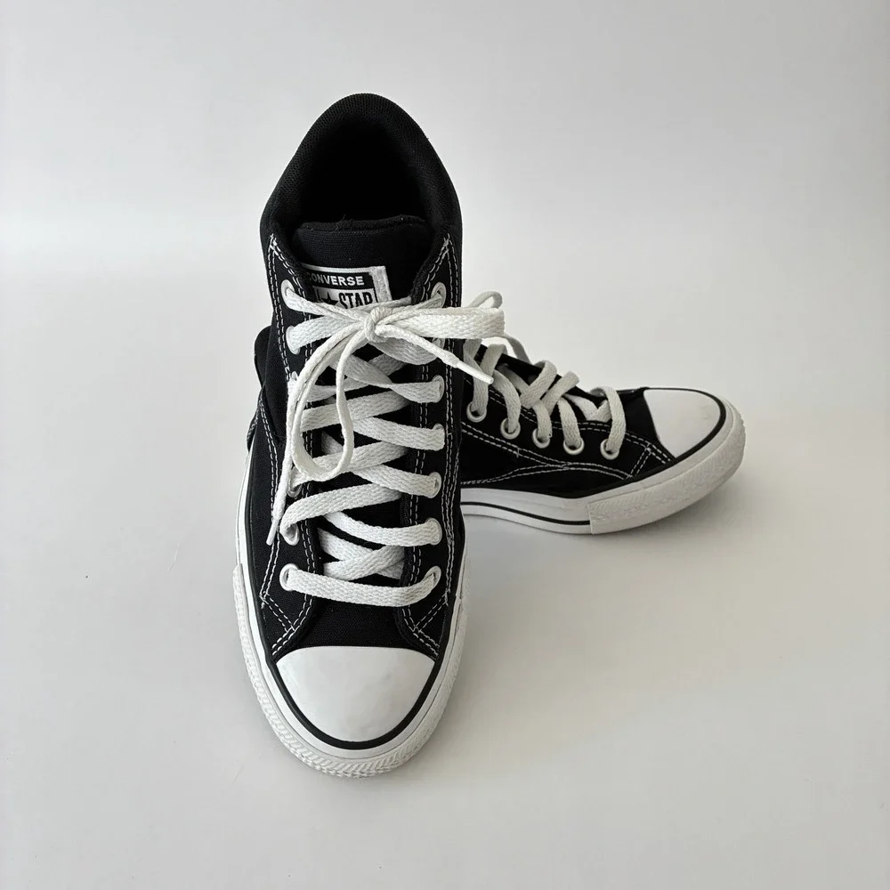 Converse Chuck Taylor All Star Malden Street Mid Canvas Sneakers Black Men's 7